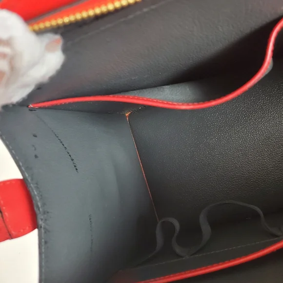 Louis Vuitton Red Epi Rivera Handbag - Picture 9 of 12